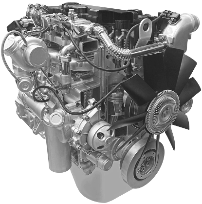 Expertly repaired engine